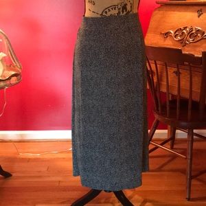 Lands’ End Black/White Skirt